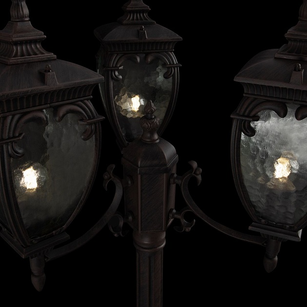 Садово-парковый светильник Maytoni Fleur O414FL-03BZ Фото № 4