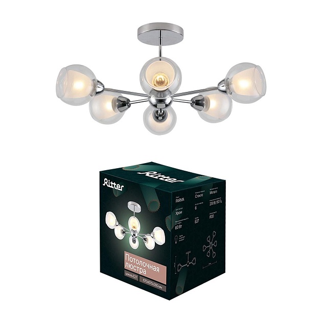 Потолочная люстра Ritter Parma 52516 5 Фото № 2