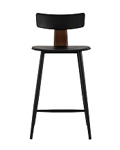 Полубарный стул Stool Group ANT пластиковый черный 8333A black 1