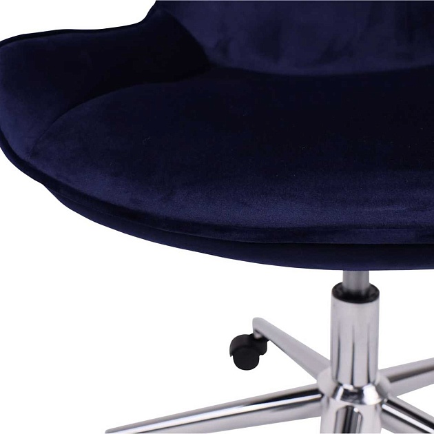 Поворотное кресло AksHome Lumier сапфировый, велюр 79742 Фото № 5
