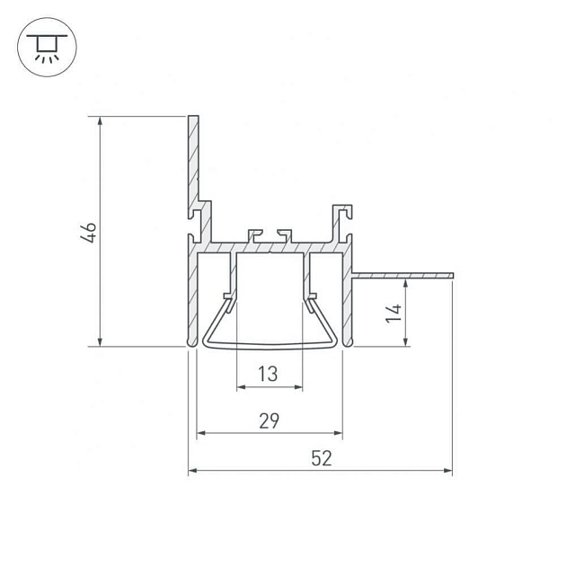 Профиль Arlight FOLED-WALL-2000 023865 Фото № 2