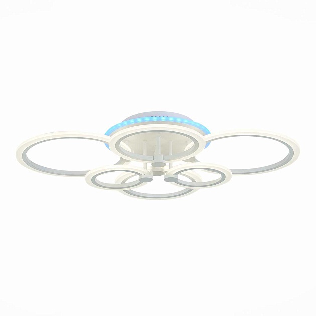 Потолочная светодиодная люстра Evoluce Cerina SLE500552-06RGB изображение Потолочная светодиодная люстра Evoluce Cerina SLE500552-06RGB Фото №