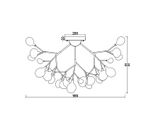 Потолочная люстра Freya Florencia FR5049CL-36B 1
