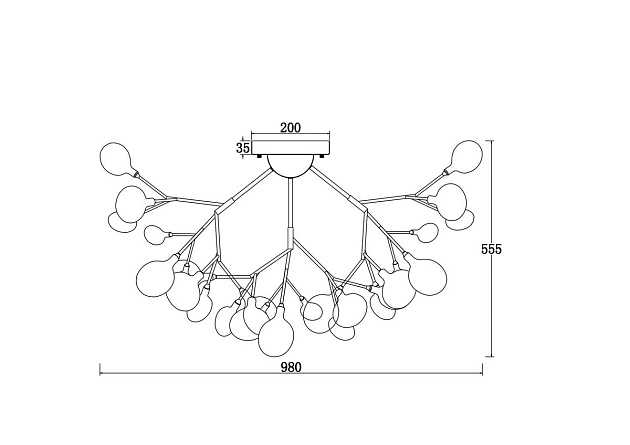 Потолочная люстра Freya Florencia FR5049CL-36B Фото № 2