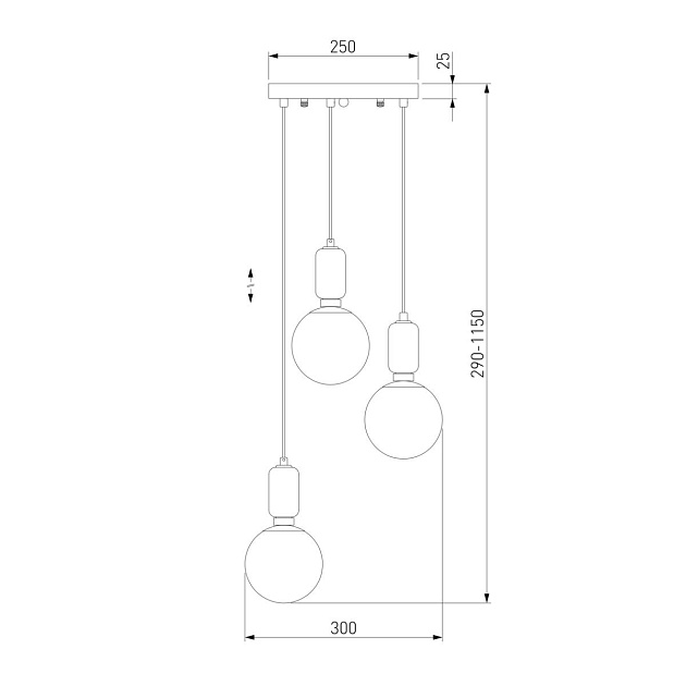 Подвесной светильник Eurosvet 50151/3 белый изображение 2 Подвесной светильник Eurosvet 50151/3 белый Фото № 2