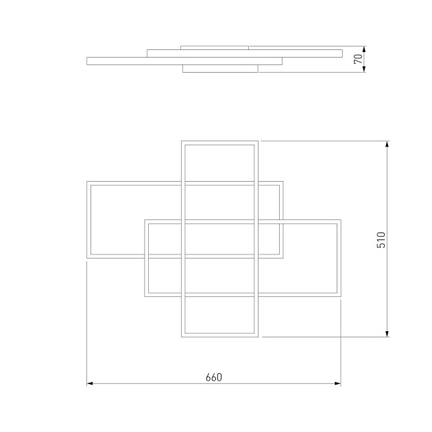 Потолочный светодиодный светильник Eurosvet 90177/3 белый Фото № 2