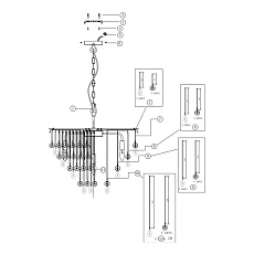 Подвесная люстра Maytoni Linn MOD091PL-07G 1