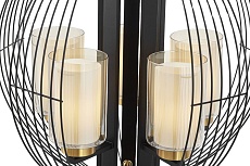 Подвесная люстра Lumina Deco Ponti LDP 1245-5 BK+MD 1