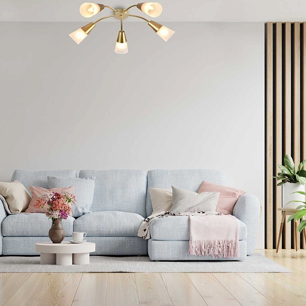 Потолочная люстра Escada Aquilegia 1100/5P Gold Фото № 2