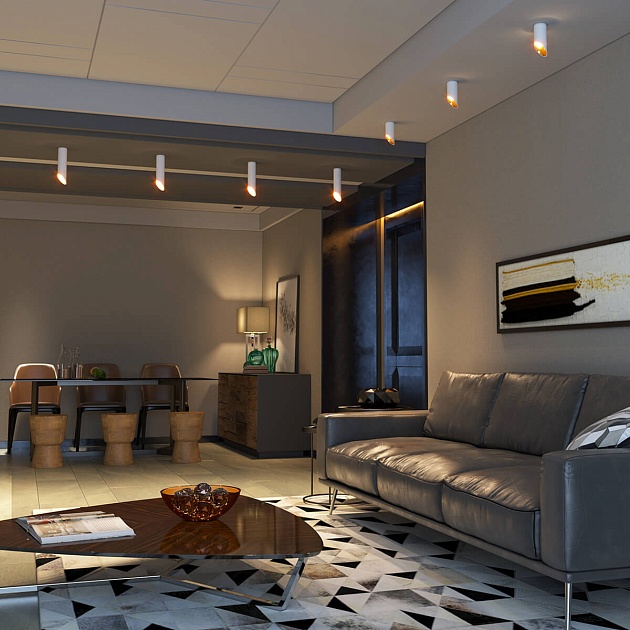 Потолочный светильник Elektrostandard DLN114 GU10 белый/золото a050119 Фото № 5