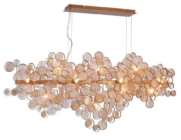 Подвесной светильник Crystal Lux Deseo SP15 L1400 Gold изображение 3 Подвесной светильник Crystal Lux Deseo SP15 L1400 Gold Фото № 3