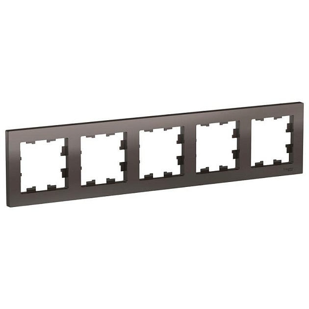 Рамка 5-постовая Schneider Electric AtlasDesign мокко ATN000605 изображение Рамка 5-постовая Schneider Electric AtlasDesign мокко ATN000605 Фото №