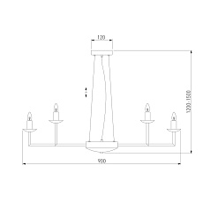 Подвесная люстра Eurosvet Cariso 60150/18 хром 2