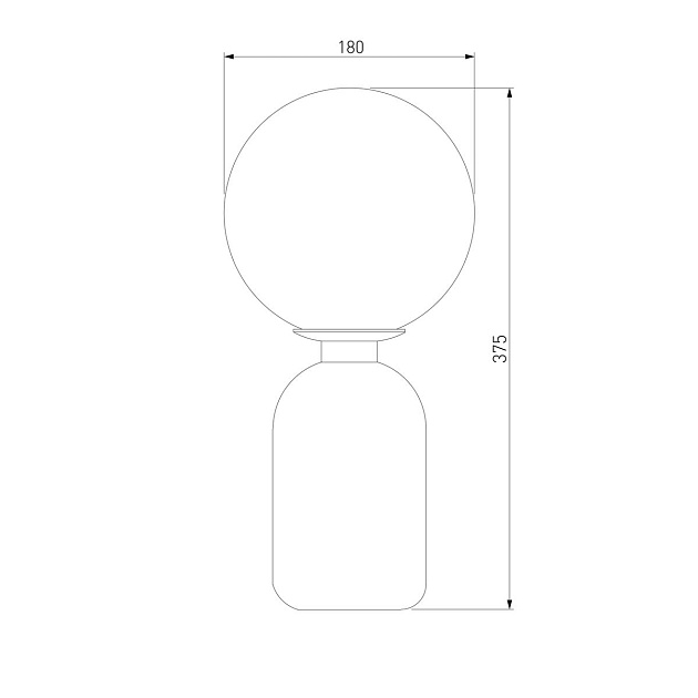 Настольная лампа Eurosvet Оптима Bubble 01197/1 белый Фото № 3