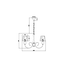 Подвесная люстра Vele Luce Percy VL1971L05 3