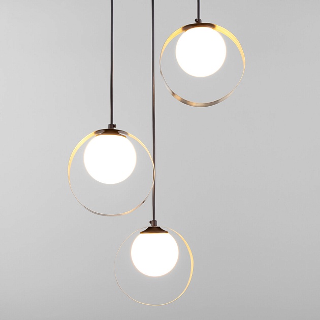 Подвесная люстра Eurosvet Dublin 50205/3 черный/бронза изображение Подвесная люстра Eurosvet Dublin 50205/3 черный/бронза Фото №