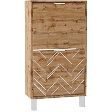 Тумба для обуви Калифорния Хигс ТО01 Дуб вотан/Белый 6008329901