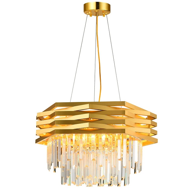 Подвесная люстра Natali Kovaltseva Spear 76013/12C Gold Фото № 