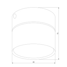 Потолочный светильник TK Lighting 3398 Space Black 1