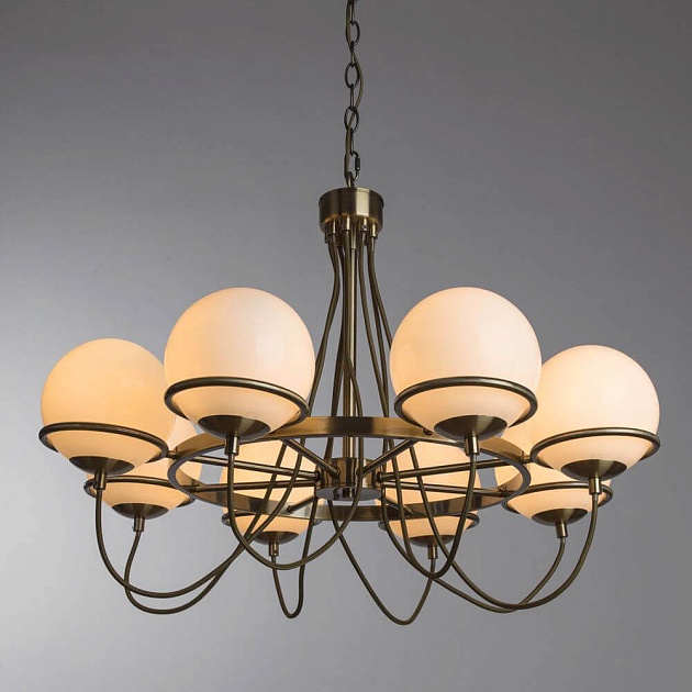 Подвесная люстра Arte Lamp Bergamo A2990LM-8AB изображение 2 Подвесная люстра Arte Lamp Bergamo A2990LM-8AB Фото № 2