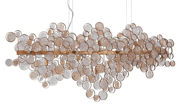 Подвесной светильник Crystal Lux Deseo SP15 L1400 Gold изображение 2 Подвесной светильник Crystal Lux Deseo SP15 L1400 Gold Фото № 2