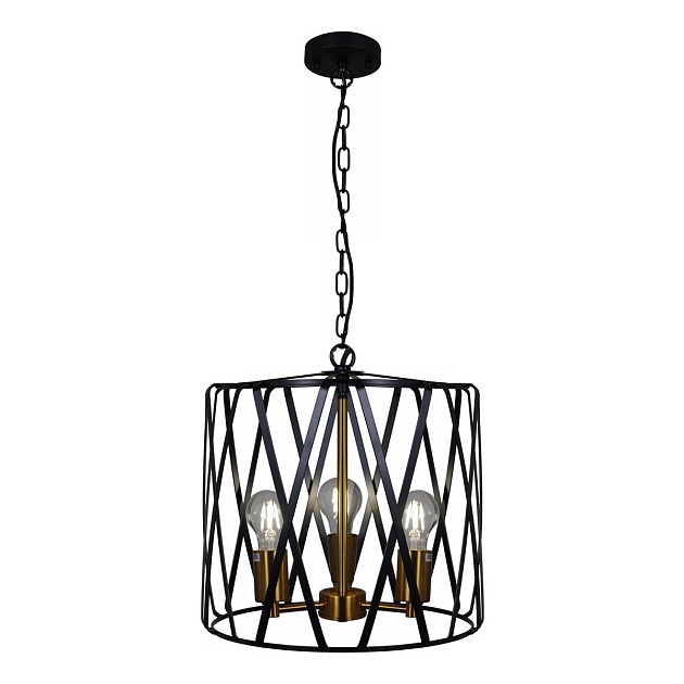Подвесная люстра Illumico IL1023-3PB-05 BK GD изображение Подвесная люстра Illumico IL1023-3PB-05 BK GD Фото №
