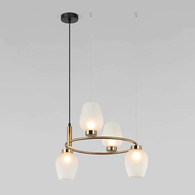 Подвесная люстра Eurosvet Alva 30183/4 латунь Фото № 