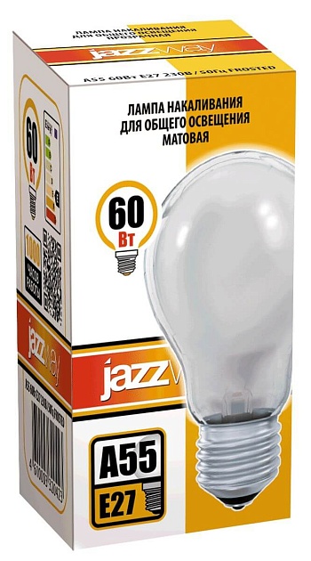 Лампа накаливания Jazzway E27 60W 2700K матовая 3320423 Фото № 2