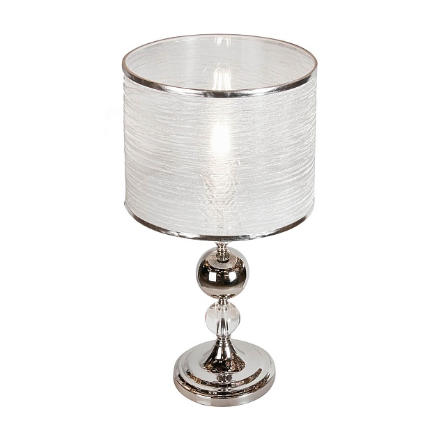 Настольная лампа iLamp Chelsea T2400-1 Nickel изображение 3 Настольная лампа iLamp Chelsea T2400-1 Nickel Фото № 3