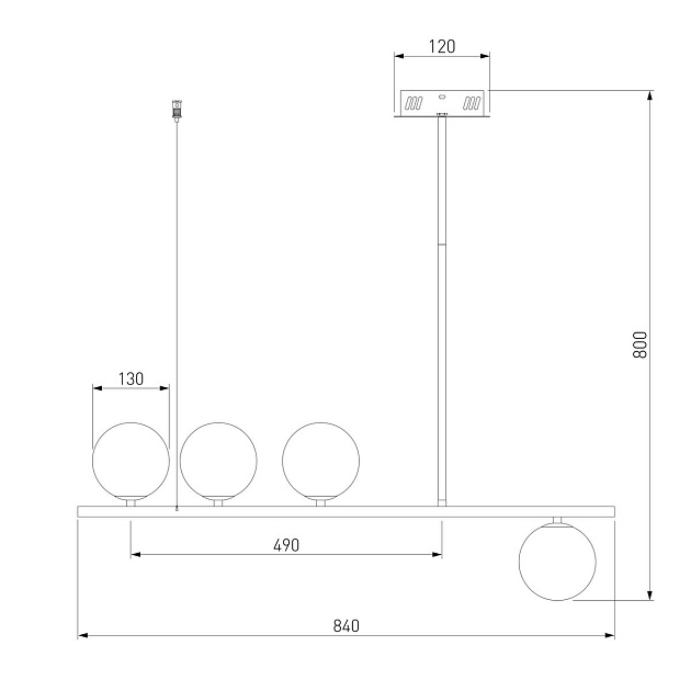 Подвесная люстра Eurosvet Fredo 70136/4 белый изображение 3 Подвесная люстра Eurosvet Fredo 70136/4 белый Фото № 3