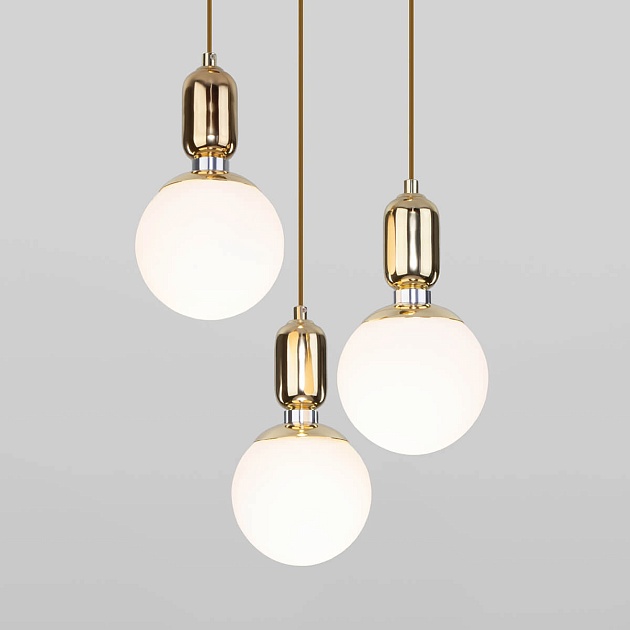 Подвесной светильник Eurosvet 50151/3 золото изображение 4 Подвесной светильник Eurosvet 50151/3 золото Фото № 4