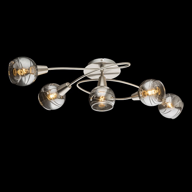 Потолочная светодиодная люстра Globo Roman 54348-5 изображение Потолочная светодиодная люстра Globo Roman 54348-5 Фото №