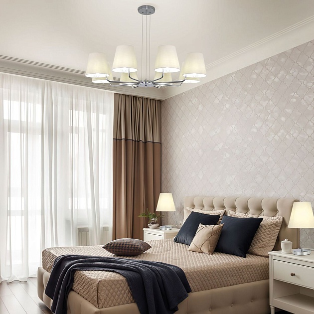 Подвесная люстра Eurosvet Amaretto 60155/8 хром изображение 5 Подвесная люстра Eurosvet Amaretto 60155/8 хром Фото № 5