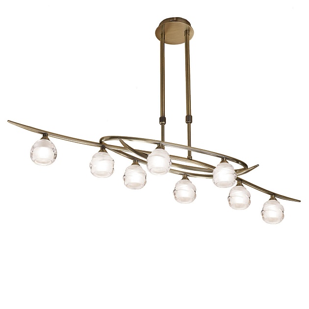 Подвесная люстра Mantra Loop Antique Brass 1820 Фото № 