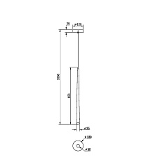 Подвесной светодиодный светильник Maytoni Cascade MOD132PL-L6BSK 2