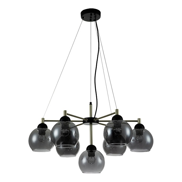 Подвесная люстра Indigo Grappoli 11029/7P Black V000216 изображение 2 Подвесная люстра Indigo Grappoli 11029/7P Black V000216 Фото № 2