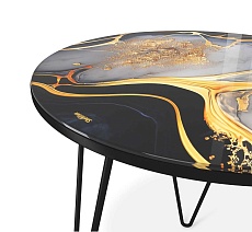 Журнальный стол Sheffilton SHT-CT27 черный алмаз/черный муар 4007482109 3