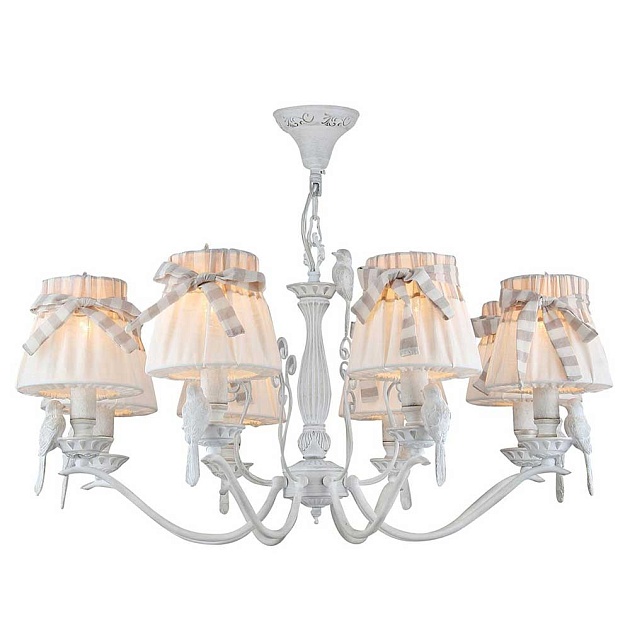 Подвесная люстра Maytoni Bird ARM013-08-W изображение 3 Подвесная люстра Maytoni Bird ARM013-08-W Фото № 3