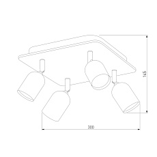 Спот TK Lighting 3297 Top Wood 1