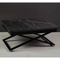 Стол-трансформер Levmar Accord D97/S53 черный мрамор/черные опоры 8193765401
