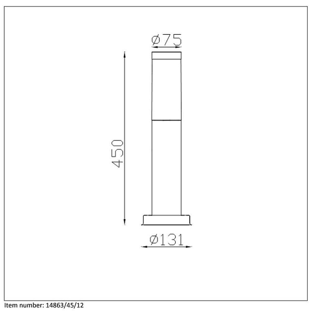 Уличный светильник Lucide Kibo 14863/45/12 изображение 2 Уличный светильник Lucide Kibo 14863/45/12 Фото № 2
