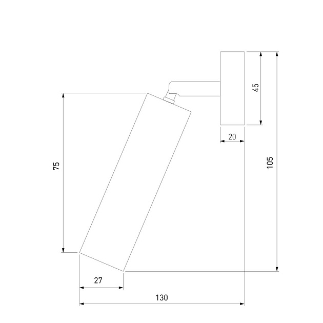 Светодиодный спот Eurosvet Pin 20133/1 LED белый Фото № 2