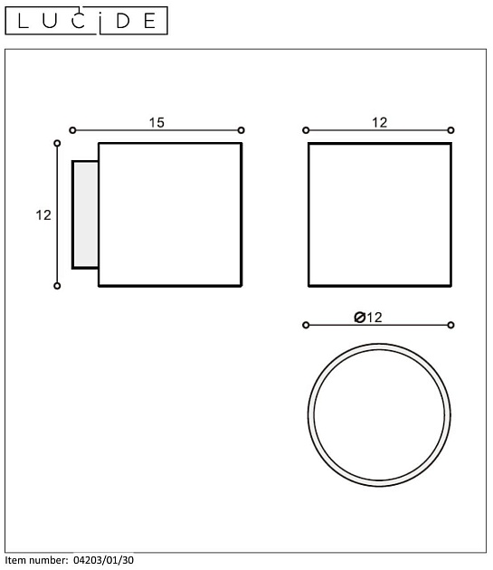 Бра Lucide Jelte 04203/01/30 изображение 4 Бра Lucide Jelte 04203/01/30 Фото № 4