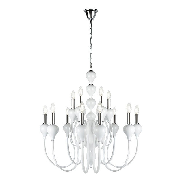 Подвесная люстра iLamp Lady 88003-8+4 WH Фото № 