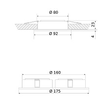 Встраиваемый светильник Elektrostandard 1091/2 MR16 белый a047722 4