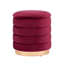Пуф Stool Group Франсис велюр винный vd-fransis-b16