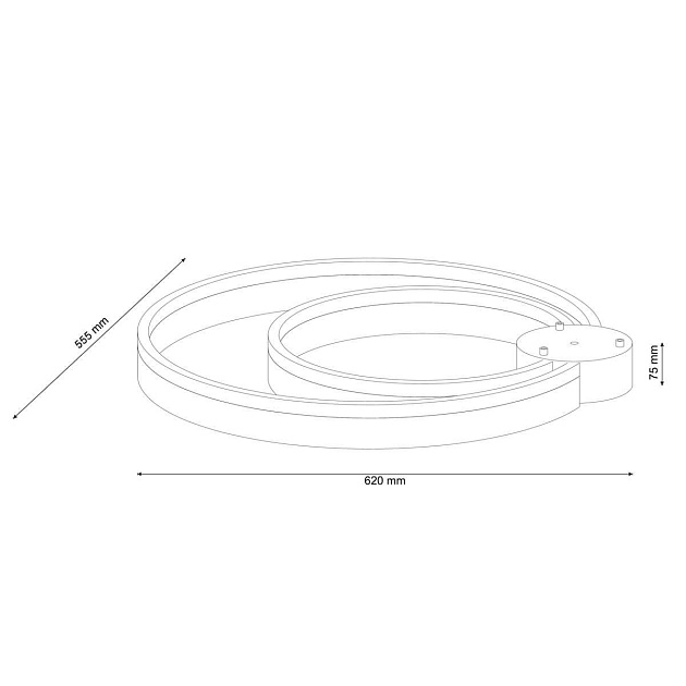 Потолочный светодиодный светильник Lucia Tucci Modena 171.2 LED Фото № 2
