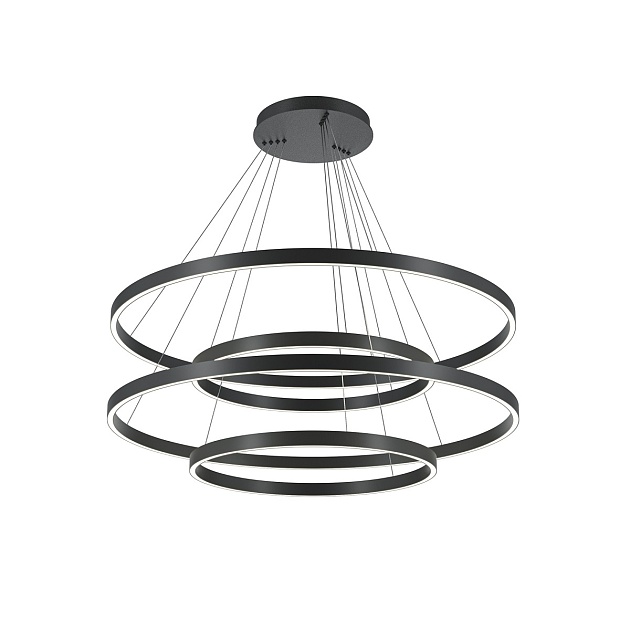 Подвесной светодиодный светильник Maytoni Rim MOD058PL-L174BK Фото № 