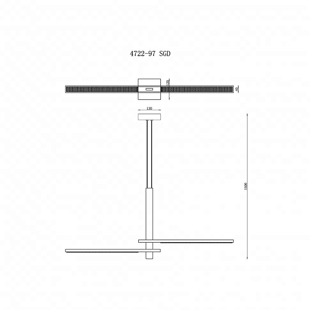 Подвесной светодиодный светильник iLedex Vision 4722-97 SGD Фото № 2