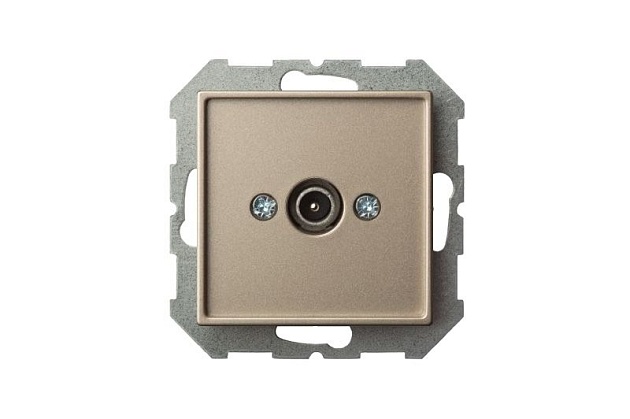 ТВ-розетка оконечная Liregus Epsilon шампань 28-3141 Фото № 2